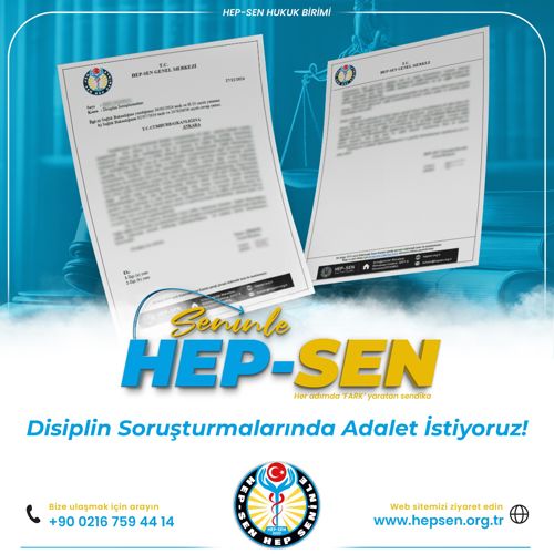 Disiplin Soruşturmalarında Adalet İstiyoruz